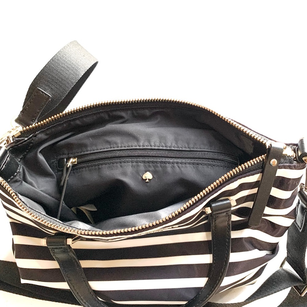 Kate Spade Black & White Stripes Crossbody Bag - Picture 11 of 13